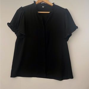 TTAHARI Black Top Blouse Women’s Size Medium New Without tag